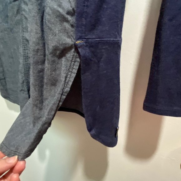 (10) Lolё Eco-Friendly Preppy Wicking Hi Low Mix Media Modal Cotton Tuni… - Picture 6 of 7